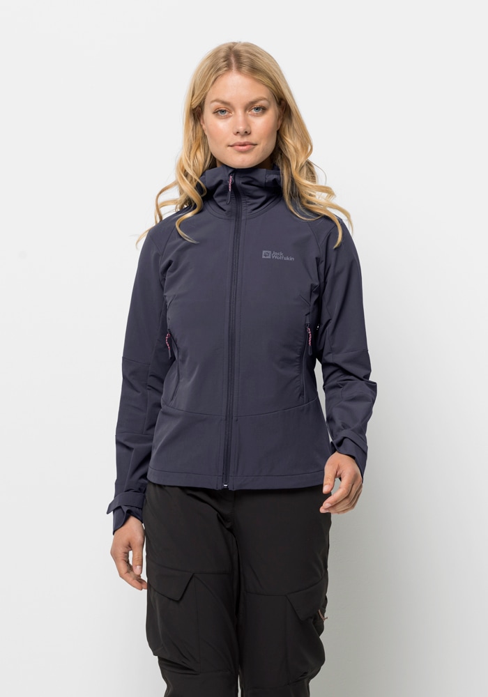 Jack Wolfskin Softshelljacke »KAMMWEG JKT W«, mit Kapuze von Jack Wolfskin