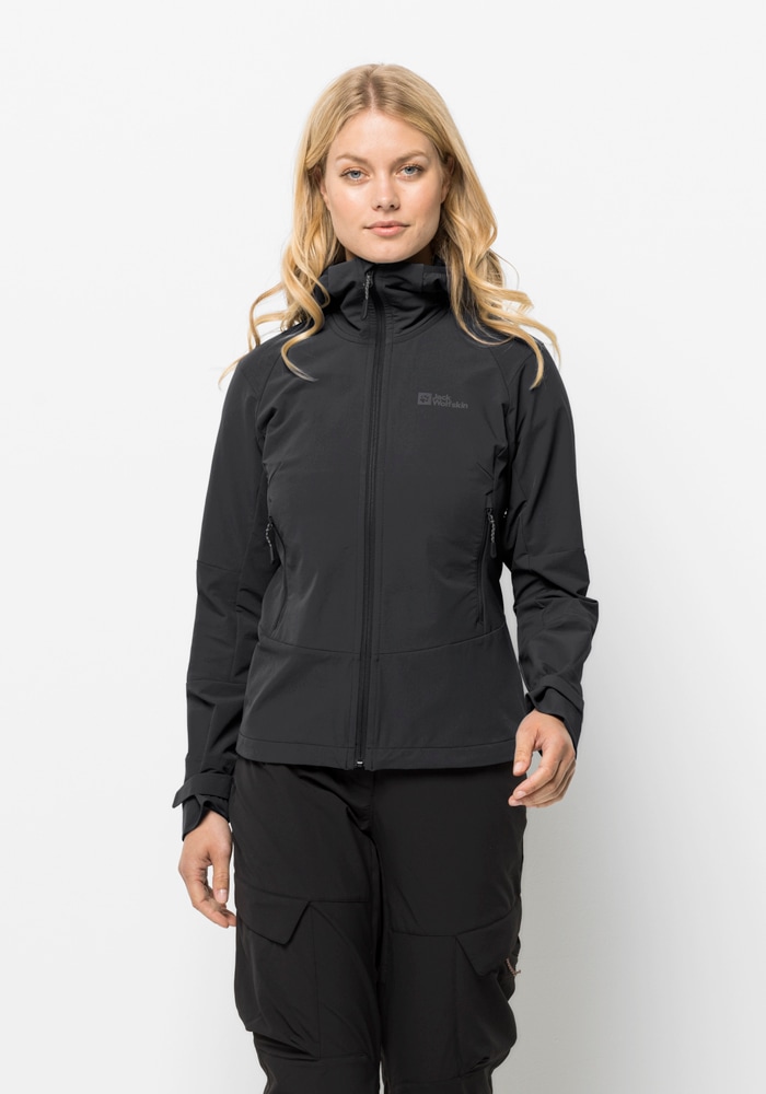 Jack Wolfskin Softshelljacke »KAMMWEG JKT W«, mit Kapuze von Jack Wolfskin