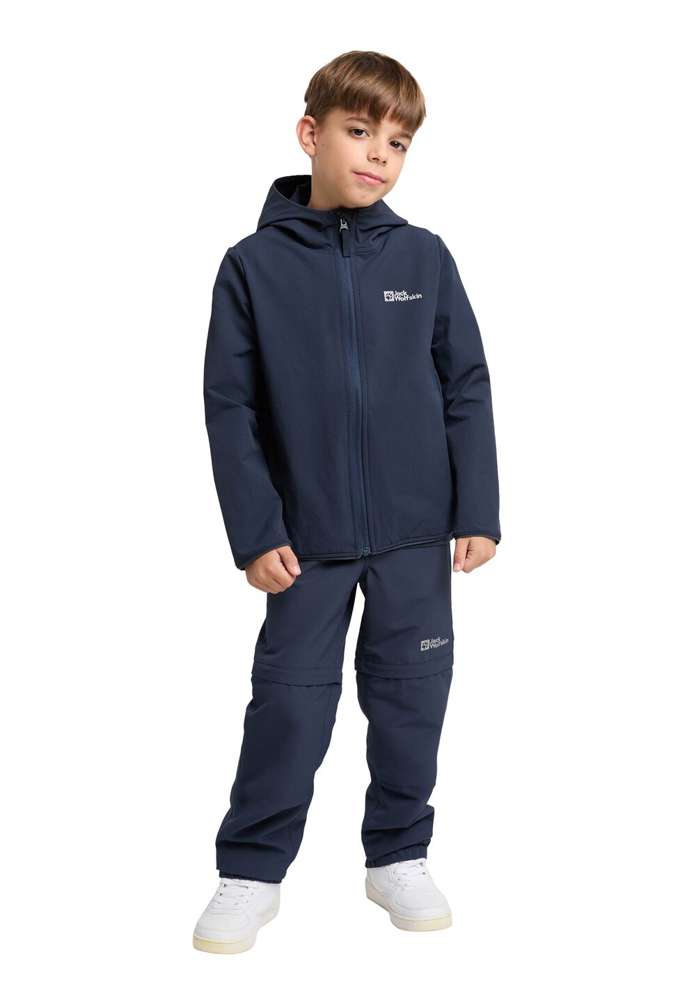 Jack Wolfskin Softshelljacke Kids Solyd Jacket Kids 128 blau night blue von Jack Wolfskin