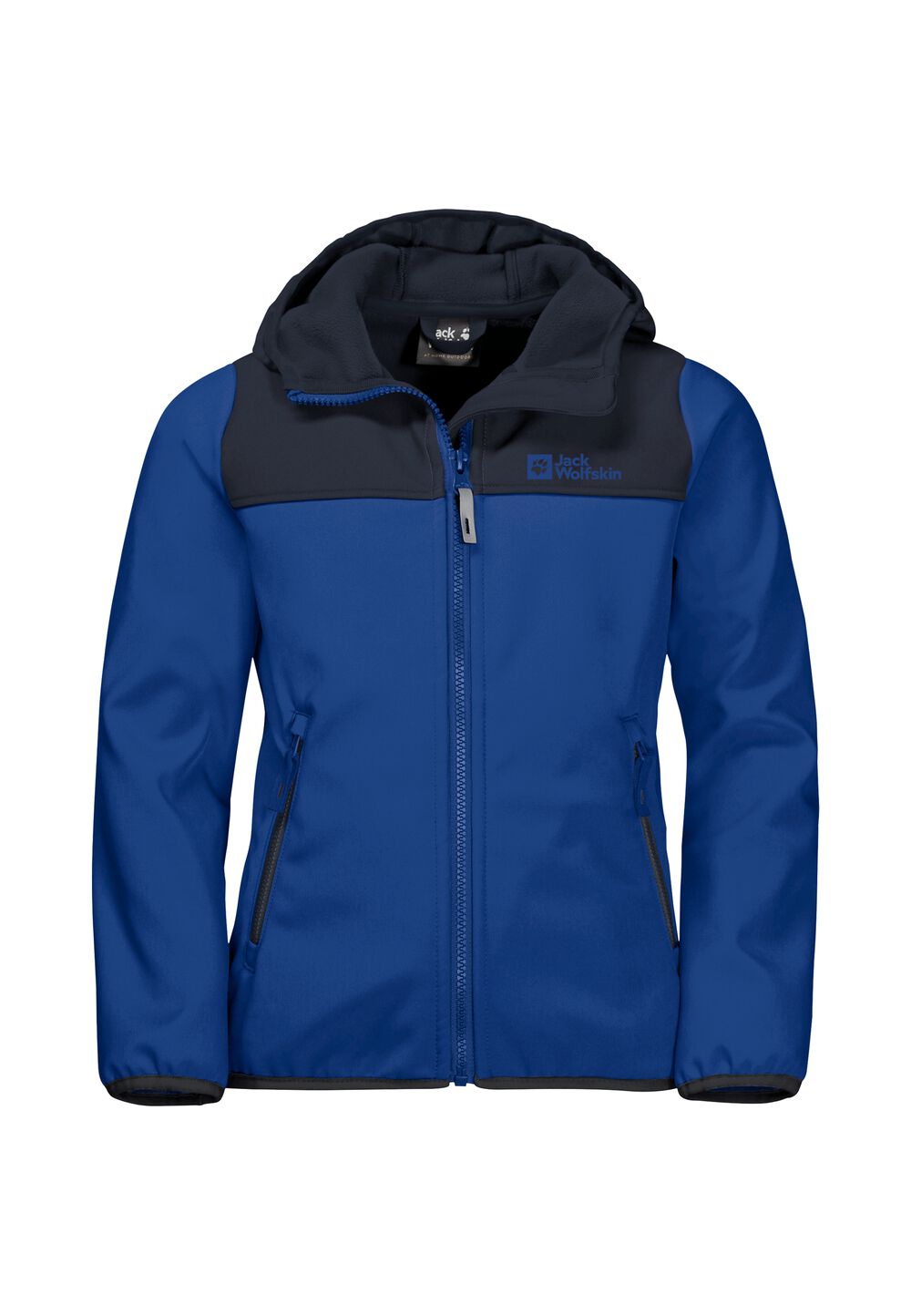 Jack Wolfskin Softshelljacke Kinder Fourwinds Jacket Kids 116 nordic sky nordic sky von Jack Wolfskin