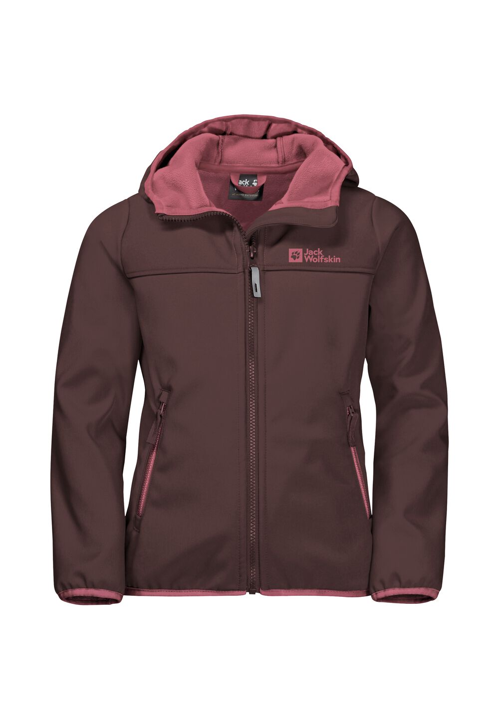 Jack Wolfskin Softshelljacke Kinder Fourwinds Jacket Kids 176 boysenberry boysenberry von Jack Wolfskin