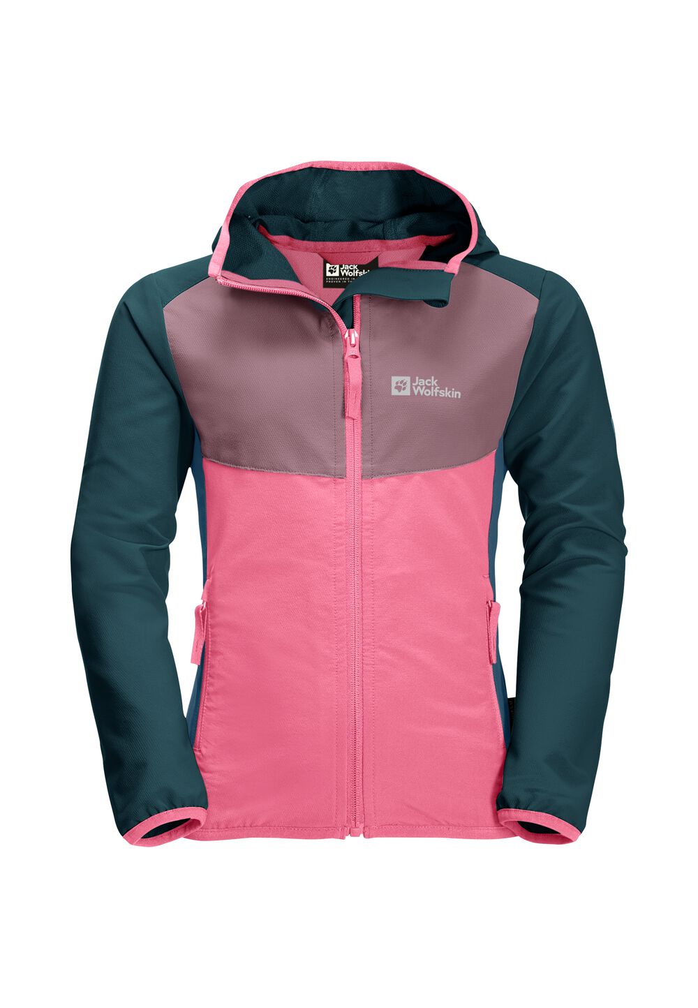 Jack Wolfskin Softshelljacke Mädchen Turbulence Girls 164 pink lemonade pink lemonade von Jack Wolfskin