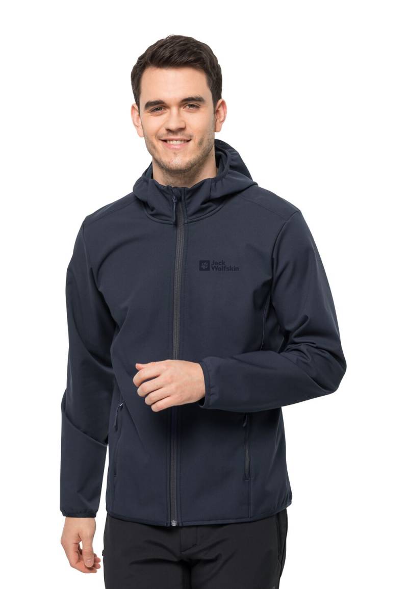 Jack Wolfskin Softshelljacke Herren Bornberg Hoody Men L blau night blue von Jack Wolfskin