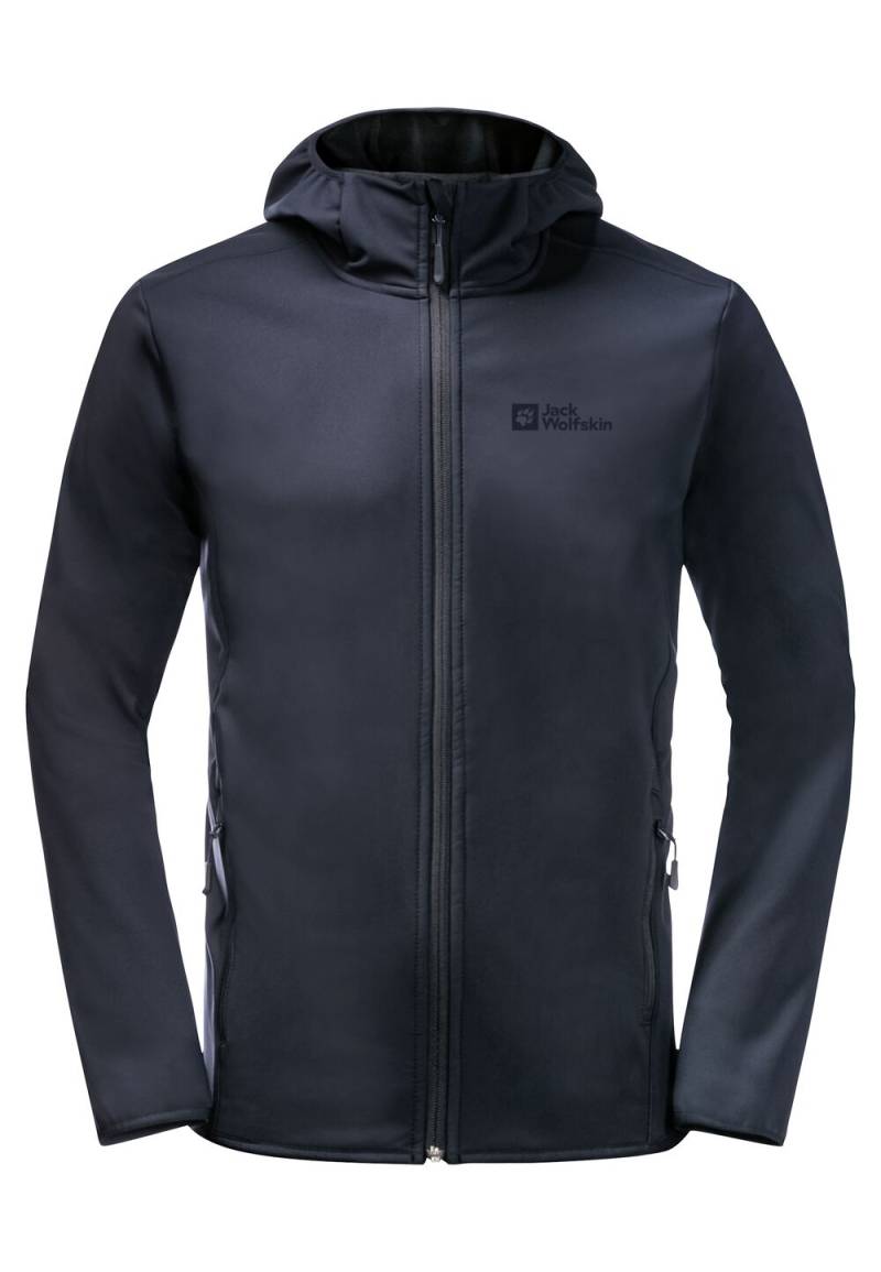 Jack Wolfskin Softshelljacke Herren Bornberg Hoody Men M blau night blue von Jack Wolfskin