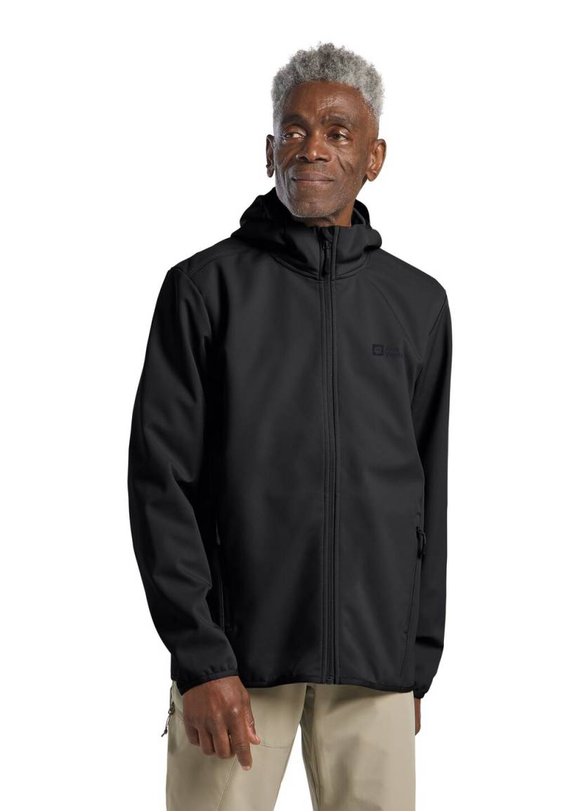 Jack Wolfskin Softshelljacke Herren Bornberg Hoody Men M black black von Jack Wolfskin