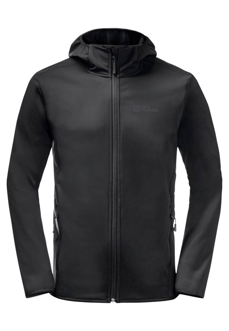 Jack Wolfskin Softshelljacke Herren Bornberg Hoody Men S black black von Jack Wolfskin