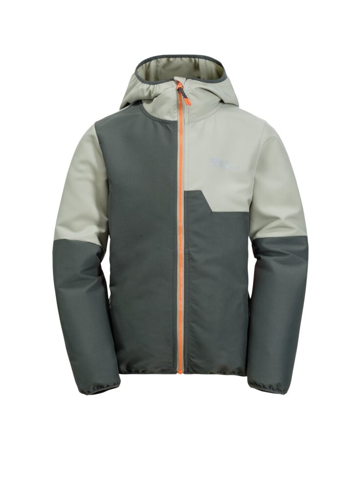 Jack Wolfskin Softshelljacke »TURBULENCE HOODED JKT K«, mit Kapuze, Kapuze: fest mit der Jacke verbunden von Jack Wolfskin