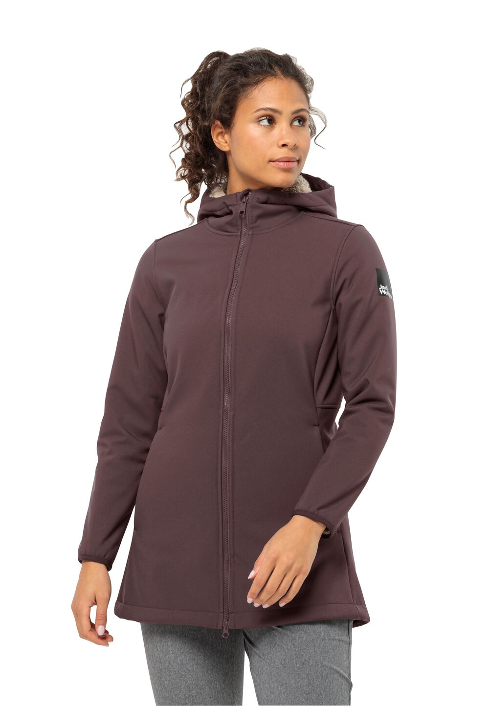 Jack Wolfskin Softshellmantel Damen Windland Coat Women L boysenberry boysenberry von Jack Wolfskin