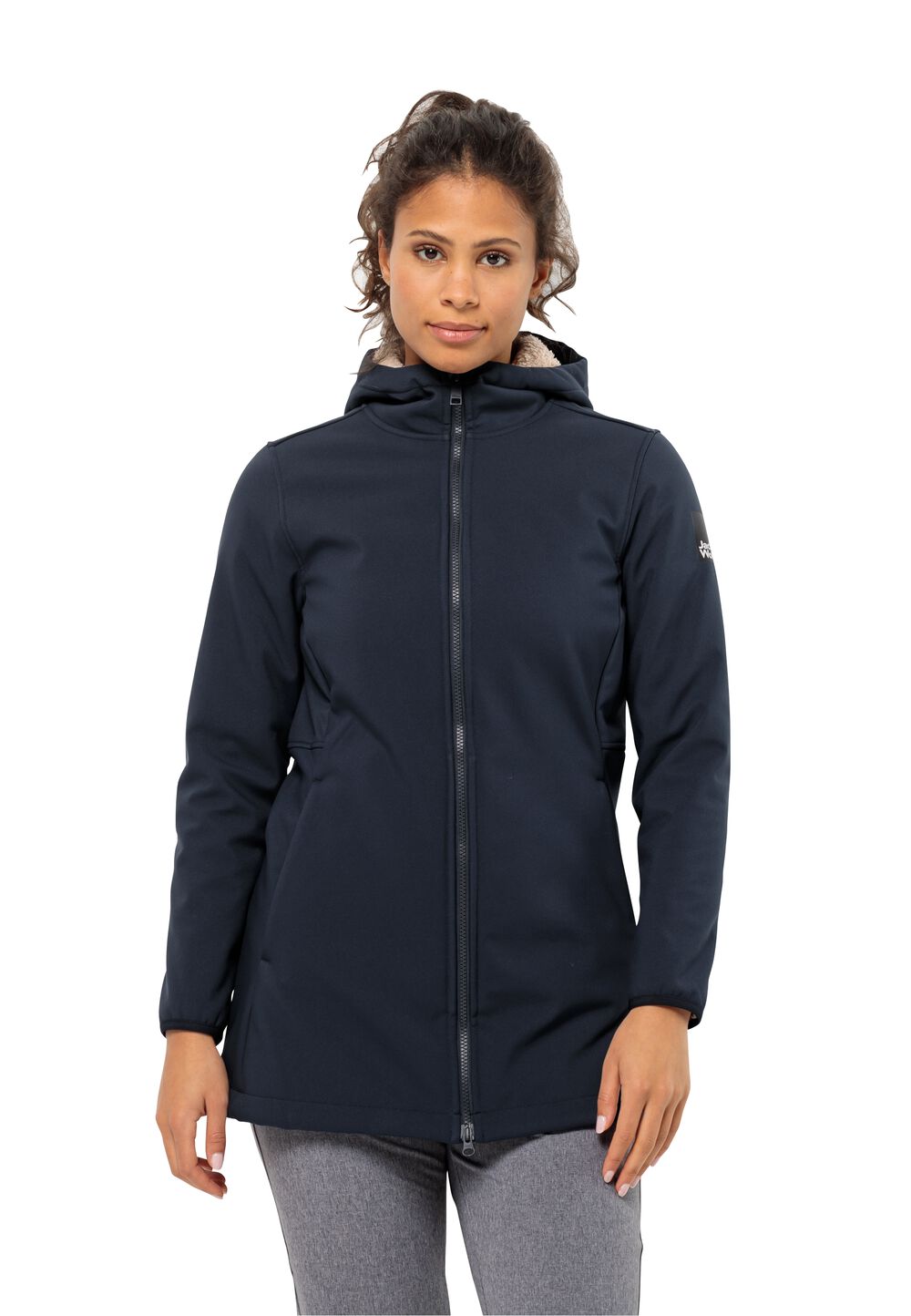 Jack Wolfskin Softshellmantel Damen Windland Coat Women M blau night blue von Jack Wolfskin