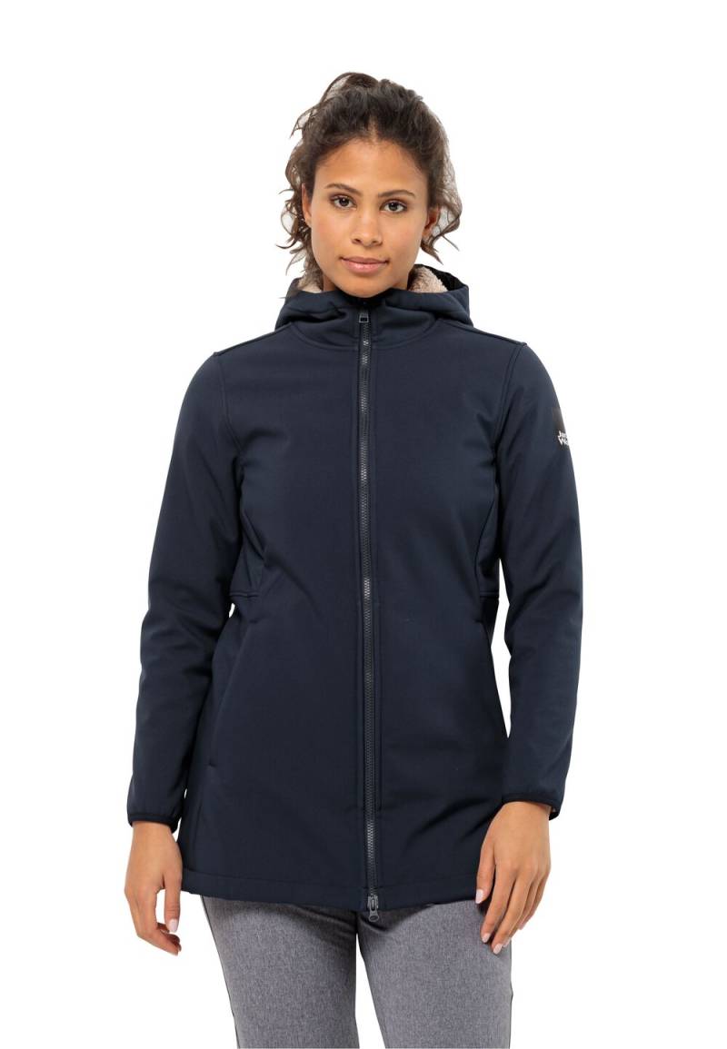 Jack Wolfskin Softshellmantel Damen Windland Coat Women S blau night blue von Jack Wolfskin