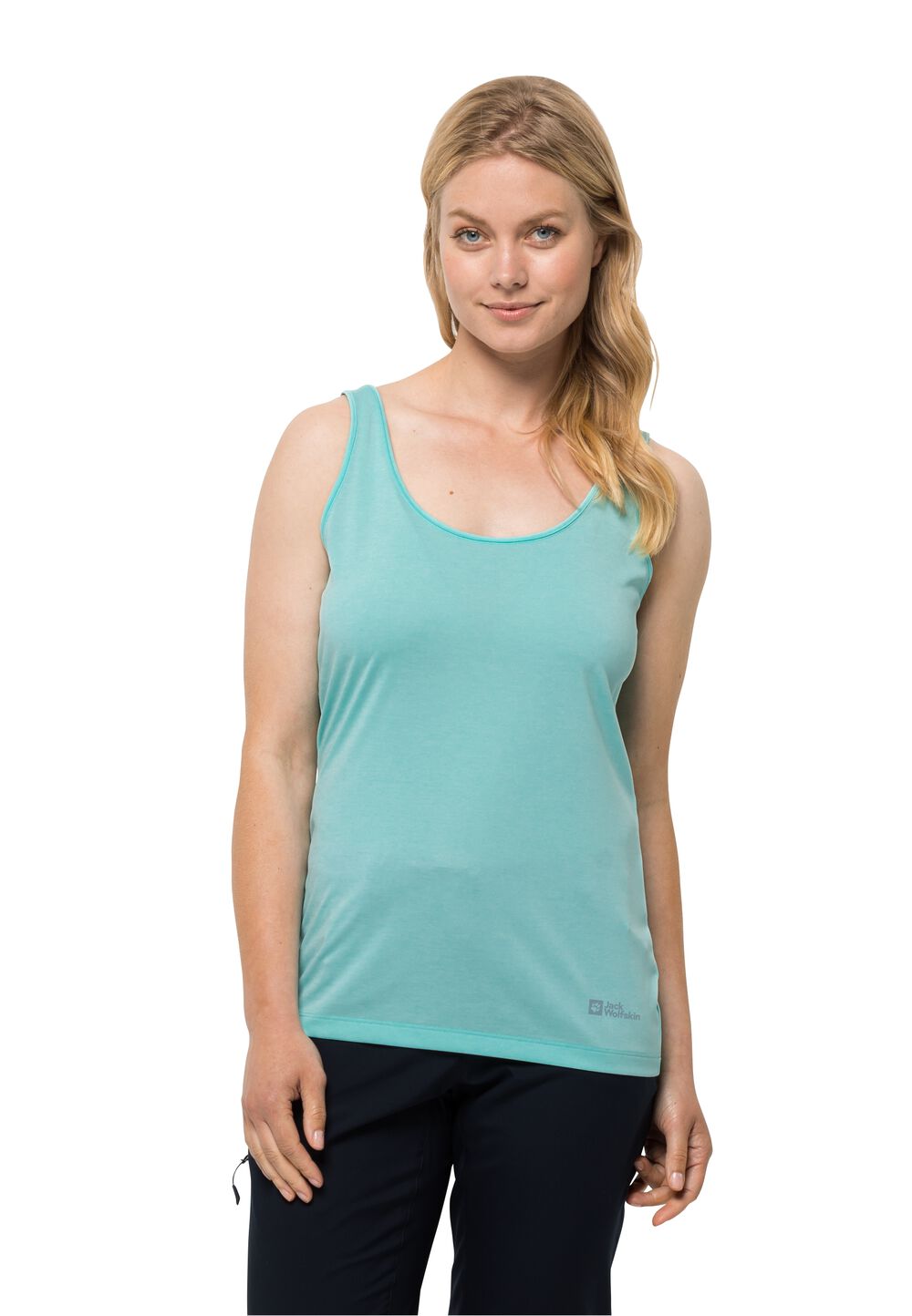 Jack Wolfskin Sport Top Damen Packs & GO Tank Women M fresh ice fresh ice von Jack Wolfskin