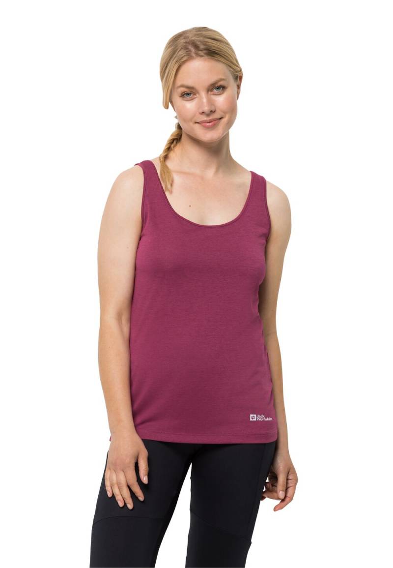 Jack Wolfskin Sport Top Damen Packs & GO Tank Women XS sangria red sangria red von Jack Wolfskin