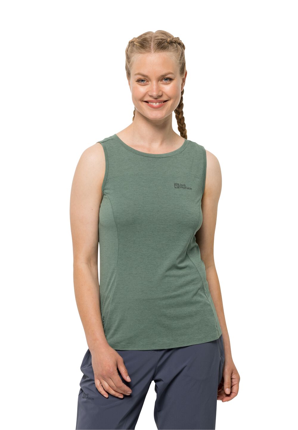 Jack Wolfskin Sport Top Damen Prelight Pro Tank Women L picnic green picnic green von Jack Wolfskin