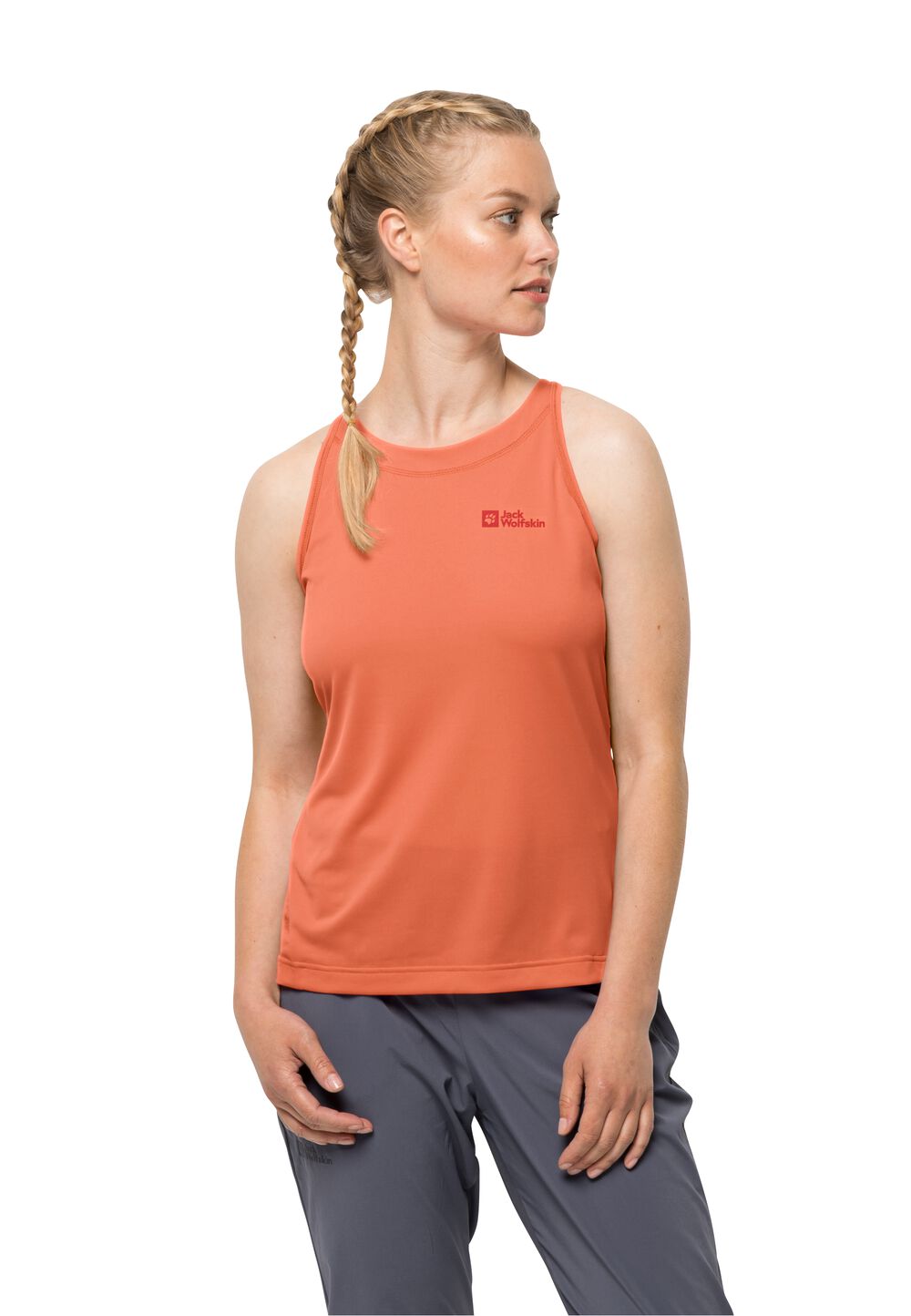 Jack Wolfskin Sport Top Damen Prelight Tank Women L guave guave von Jack Wolfskin