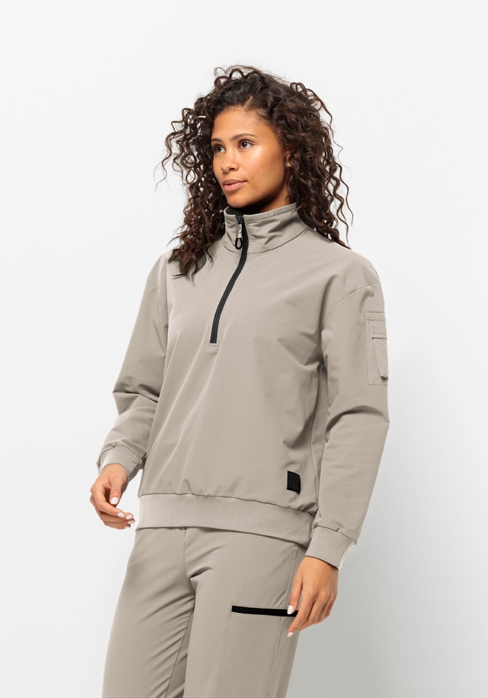 Jack Wolfskin Stehkragenpullover »WANDERMOOD HALFZIP W« von Jack Wolfskin