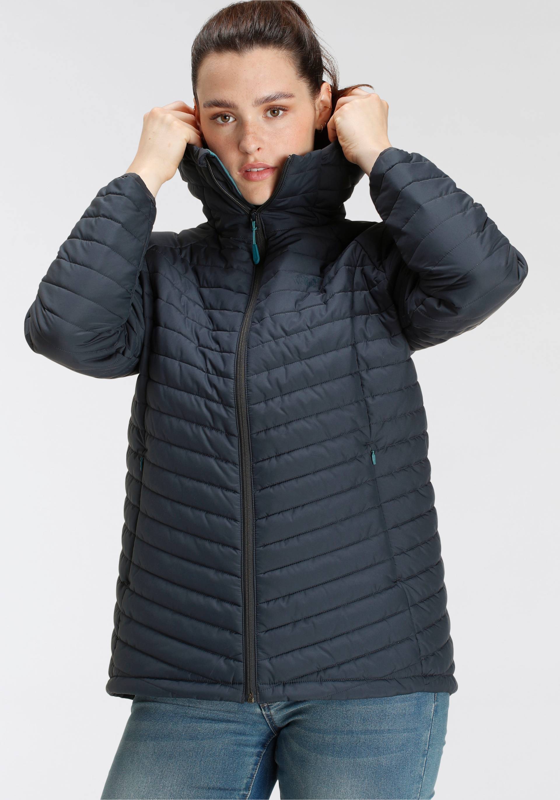 Jack Wolfskin Steppjacke »NUBEENA«, mit Kapuze, Wasserabweisend & Winddicht & Atmungsaktiv & Wärmend von Jack Wolfskin