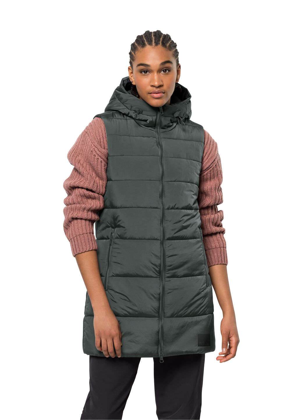 Jack Wolfskin Steppweste Damen Eisbach Vest Women L slate green slate green von Jack Wolfskin