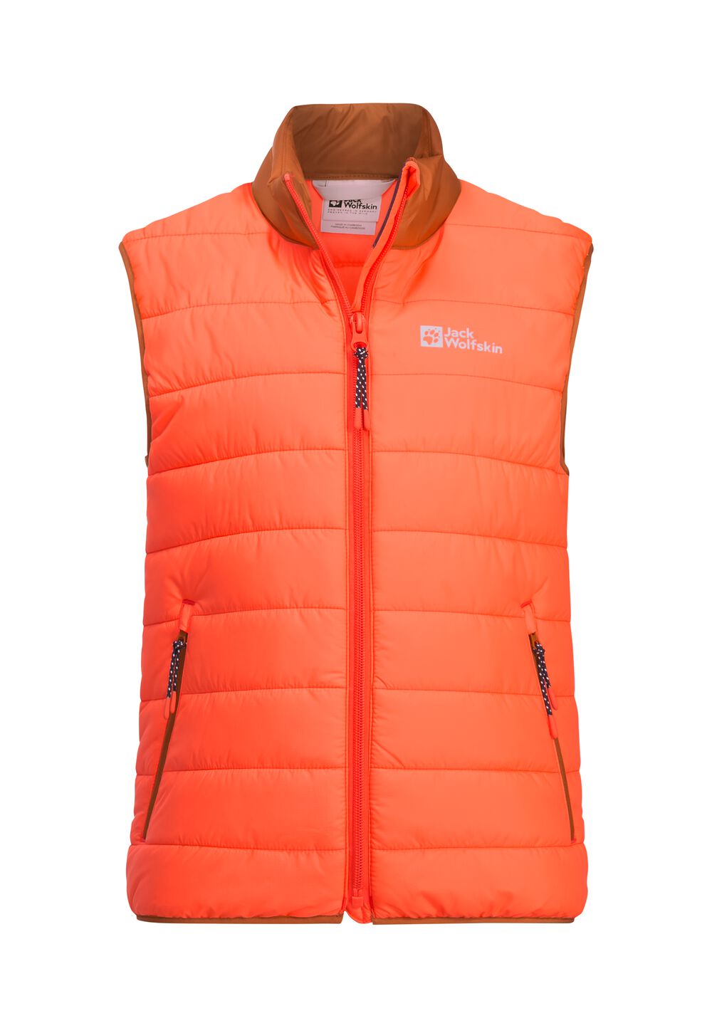 Jack Wolfskin Steppweste Kinder Zenon Vest Kids 116 fuzzy orange fuzzy orange von Jack Wolfskin