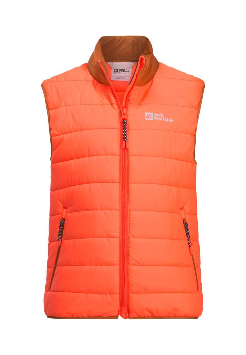 Jack Wolfskin Steppweste Kinder Zenon Vest Kids 116 fuzzy orange fuzzy orange von Jack Wolfskin