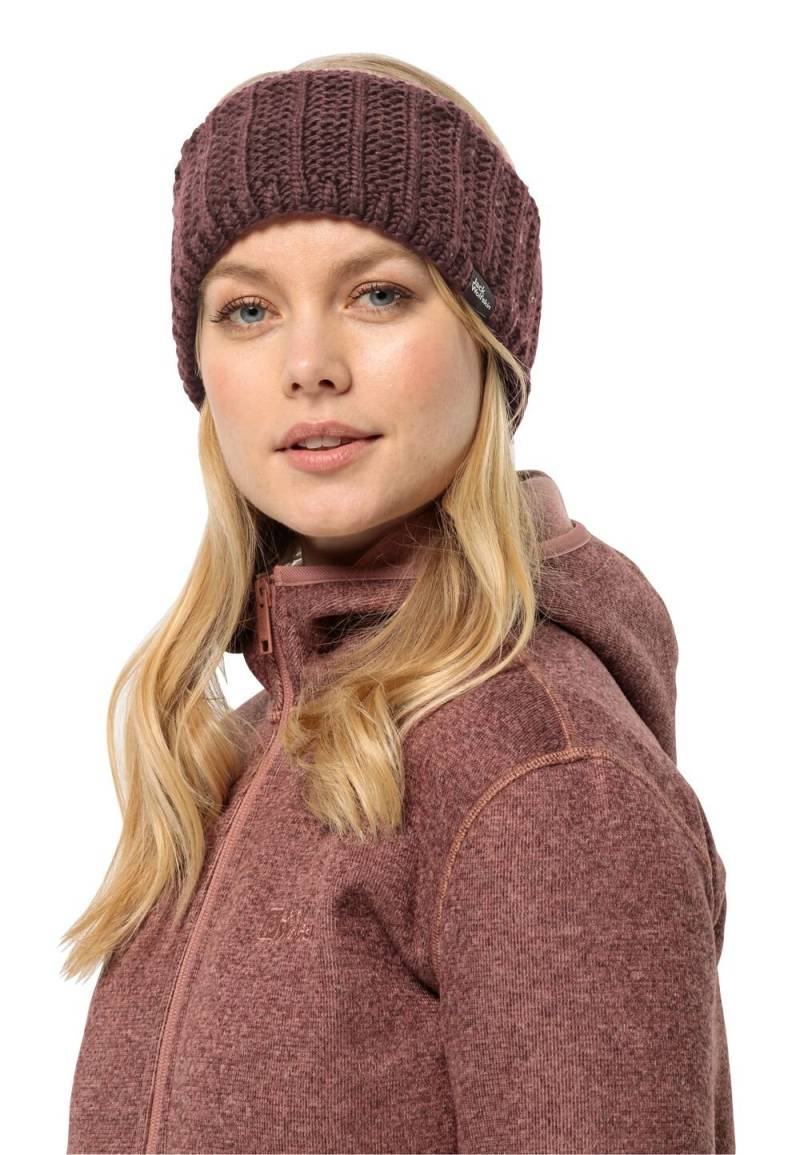 Jack Wolfskin Stirnband Damen Highloft Knit Headband Women M boysenberry boysenberry von Jack Wolfskin