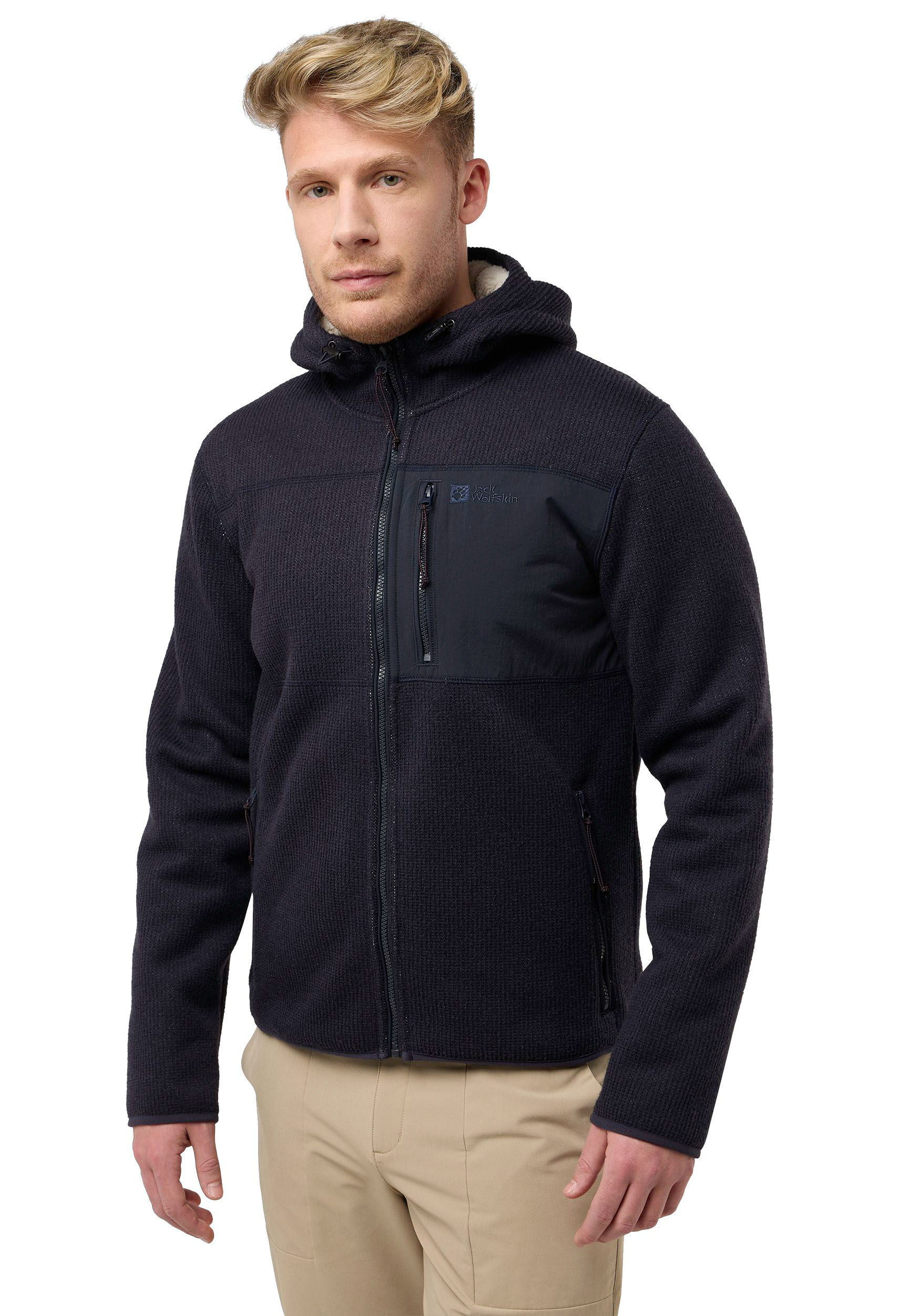 Jack Wolfskin Strickfleecejacke »KAMINFEUER«, mit Kapuze von Jack Wolfskin