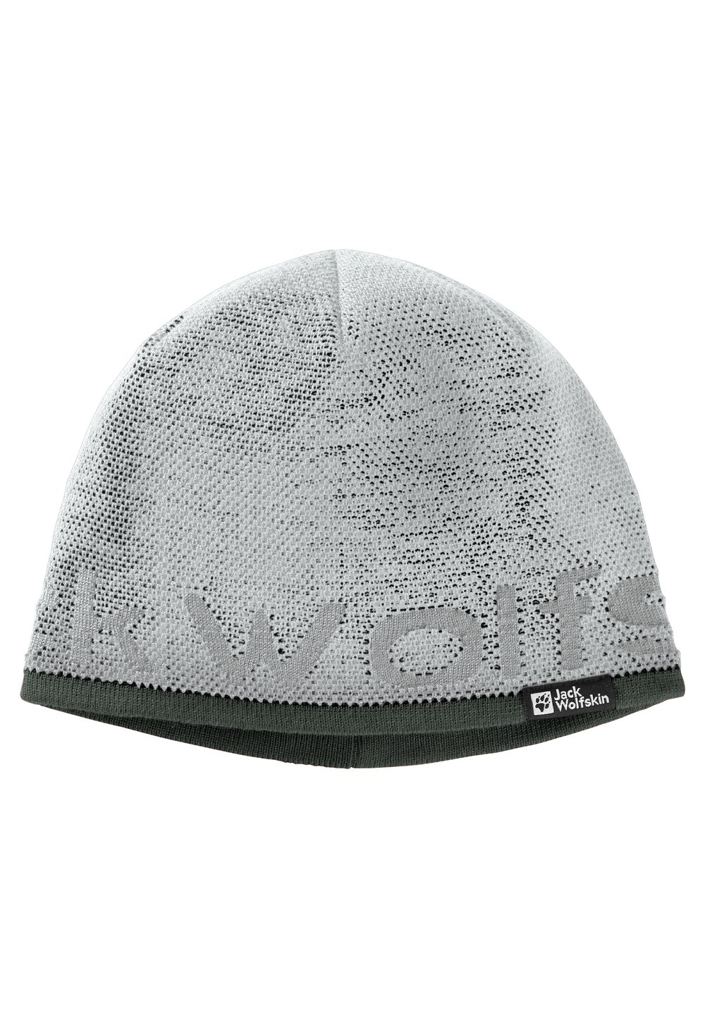 Jack Wolfskin Strickmütze Brand Beanie One Size cool grey Cool Grey von Jack Wolfskin