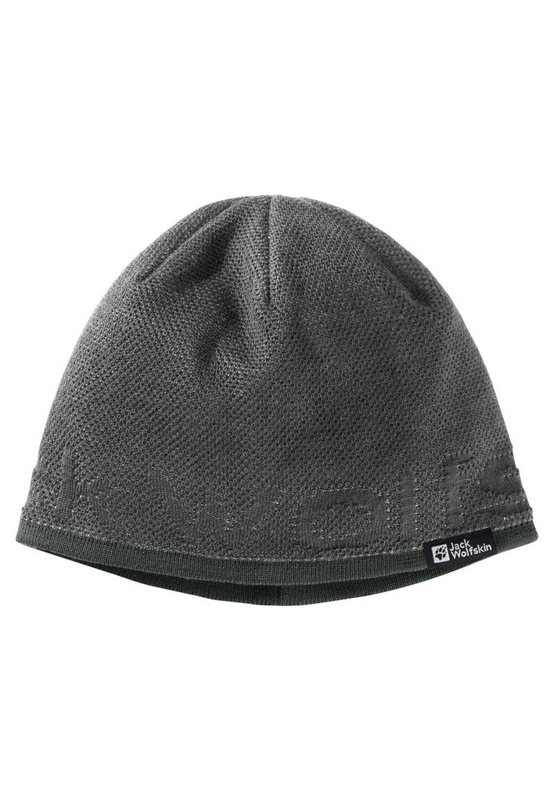 Jack Wolfskin Strickmütze Brand Beanie One Size cool grey Cool Grey von Jack Wolfskin