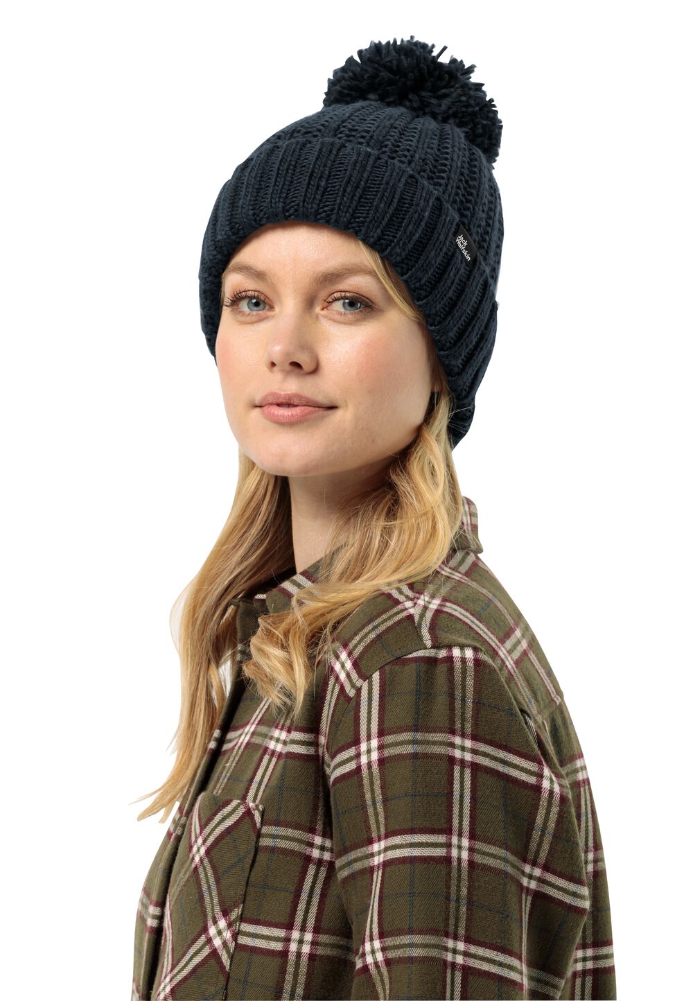 Jack Wolfskin Strickmütze Damen Highloft Knit Beanie Women M blau night blue von Jack Wolfskin