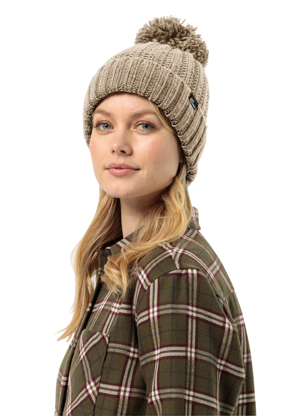 Jack Wolfskin Strickmütze Damen Highloft Knit Beanie Women S anis anis von Jack Wolfskin