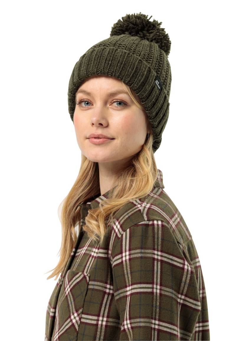 Jack Wolfskin Strickmütze Damen Highloft Knit Beanie Women S island moss island moss von Jack Wolfskin