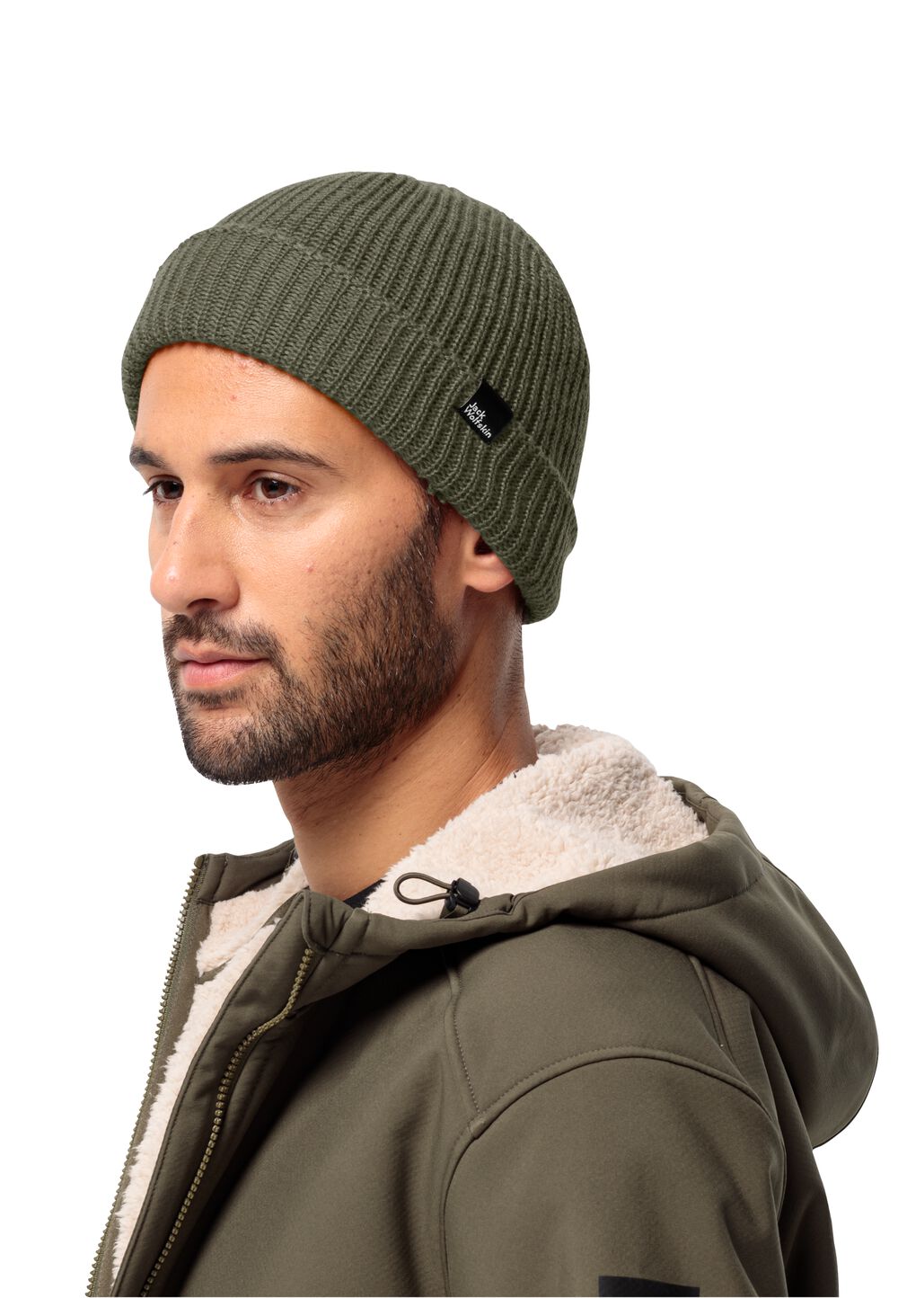 Jack Wolfskin Strickmütze Fischer Beanie One Size island moss island moss von Jack Wolfskin