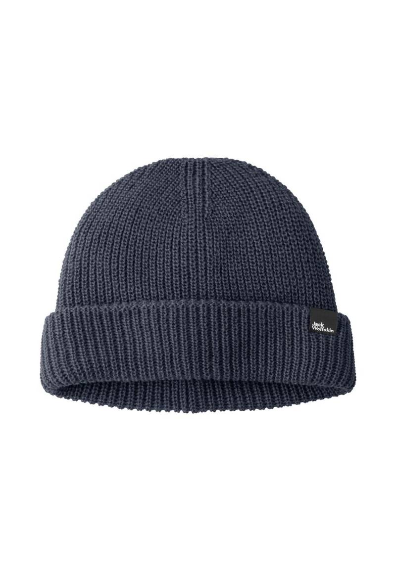 Jack Wolfskin Strickmütze Fischer Beanie One Size blau night blue von Jack Wolfskin