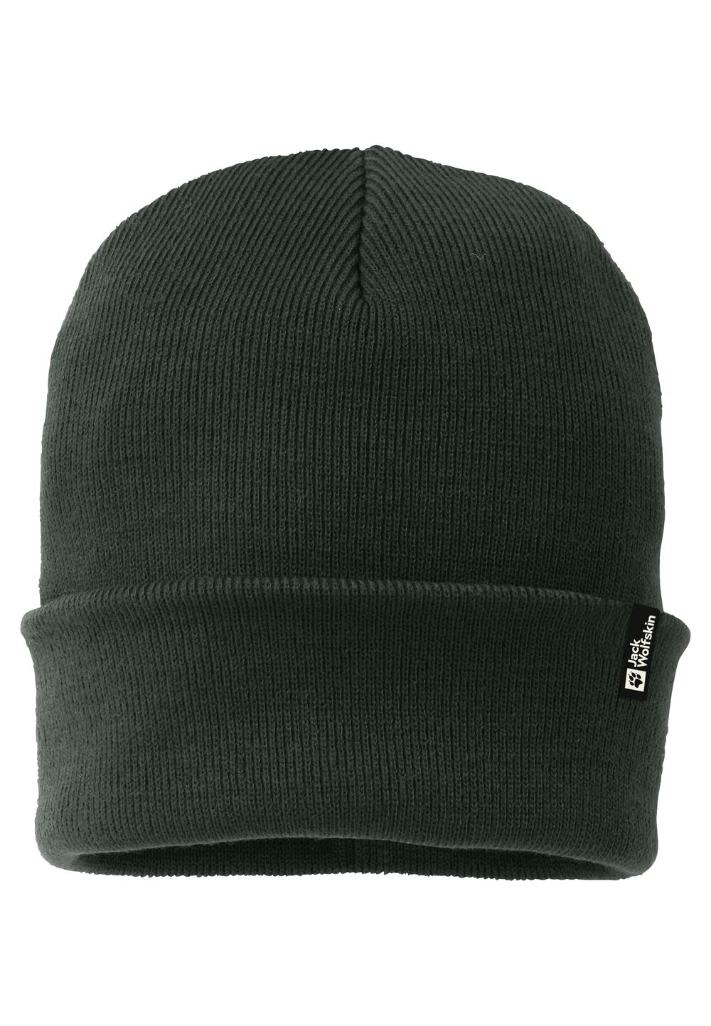 Jack Wolfskin Strickmütze Rib Beanie One Size black olive black olive von Jack Wolfskin