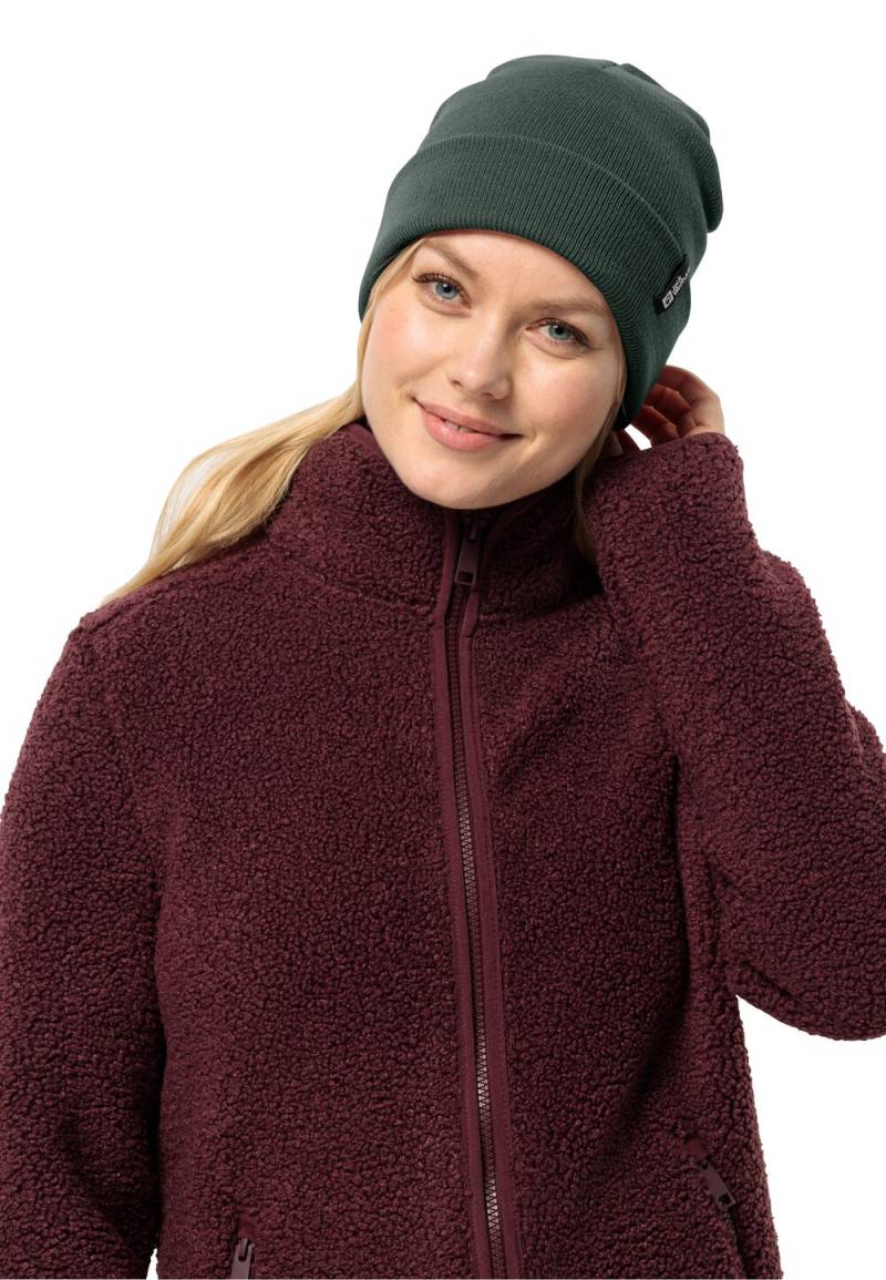 Jack Wolfskin Strickmütze Rib Beanie One Size black olive black olive von Jack Wolfskin