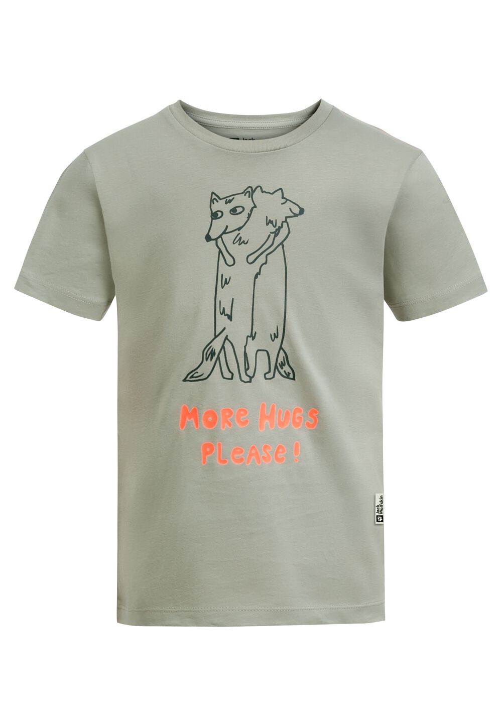 Jack Wolfskin T-Shirt Aus Biobaumwolle Kinder More Hugs T-Shirt Kids 104 mint leaf mint leaf von Jack Wolfskin