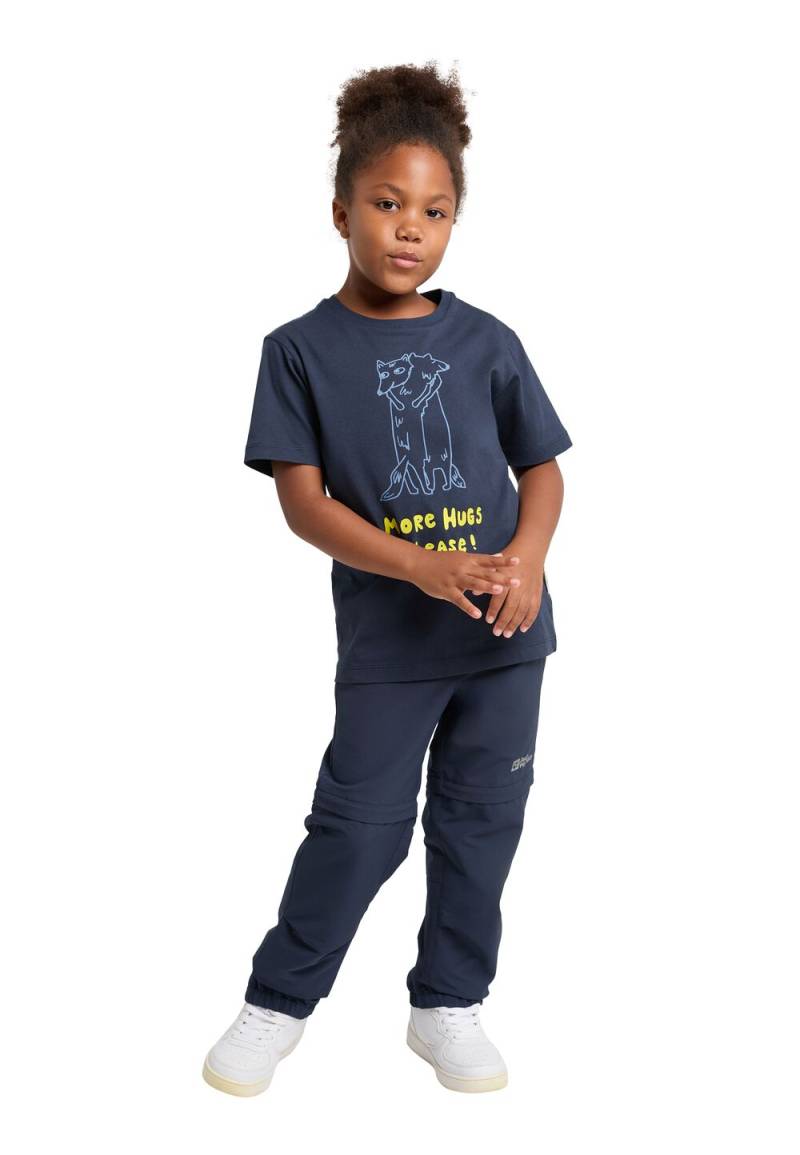 Jack Wolfskin T-Shirt aus Biobaumwolle Kinder More Hugs T-Shirt Kids 116 blau night blue von Jack Wolfskin