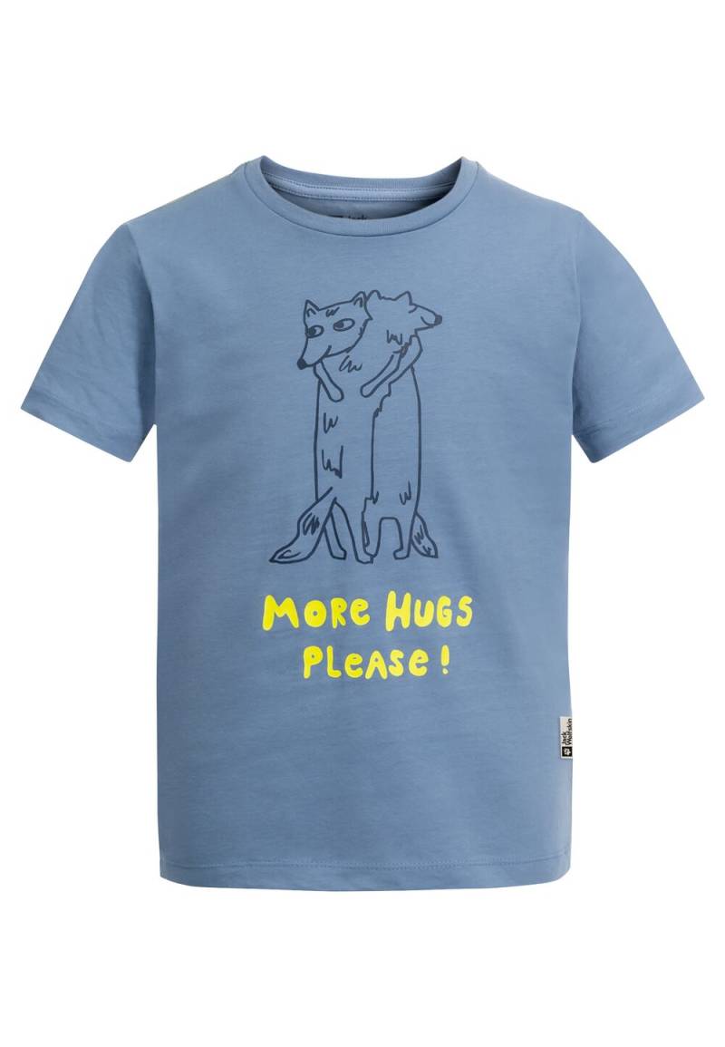 Jack Wolfskin T-Shirt aus Biobaumwolle Kinder More Hugs T-Shirt Kids 92 elemental blue Elemental Blue von Jack Wolfskin