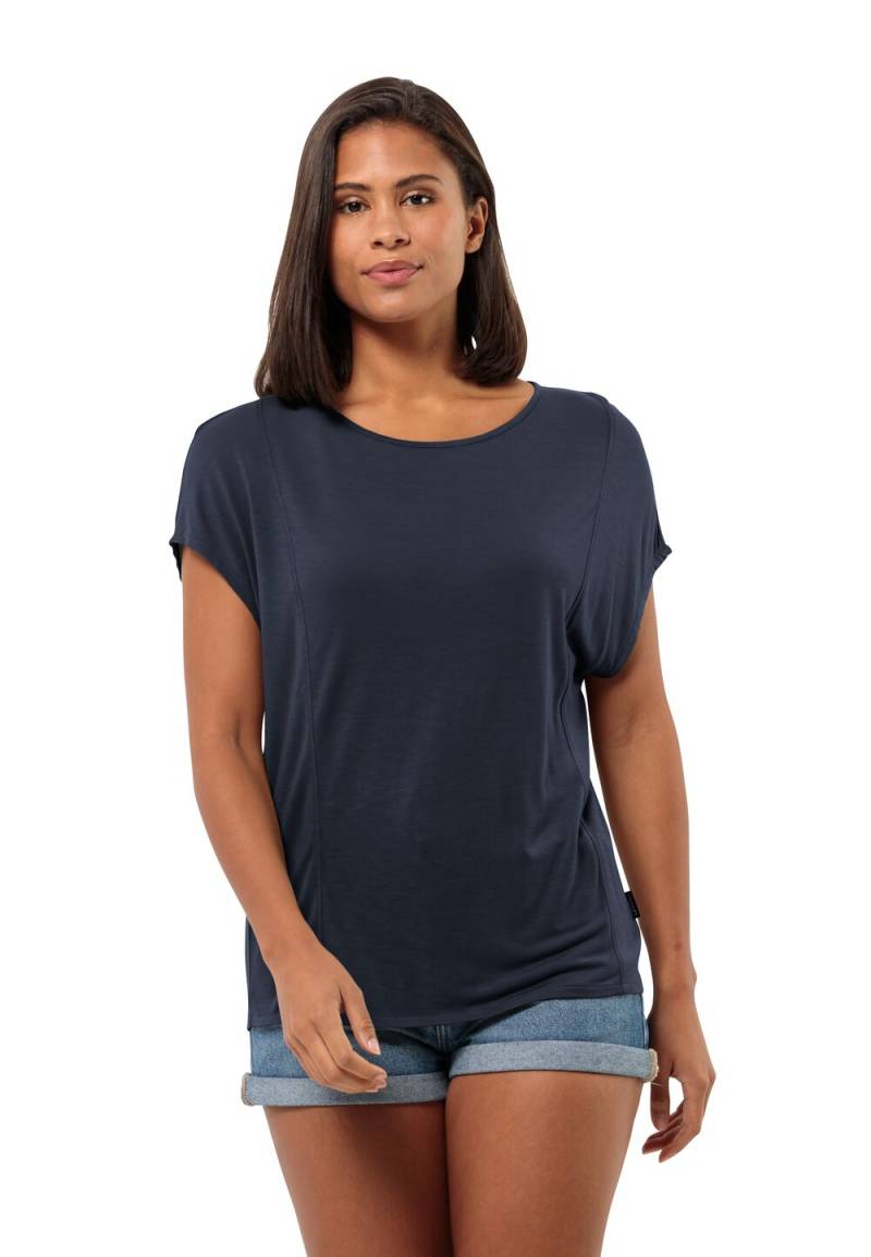 Jack Wolfskin T-Shirt Damen Mola T-Shirt Women L blau night blue von Jack Wolfskin