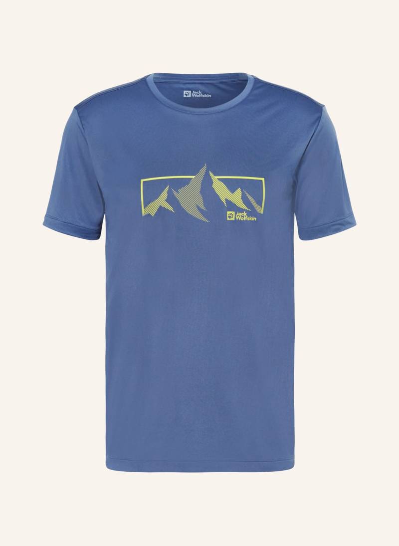 Jack Wolfskin T-Shirt Peak Graphic blau von Jack Wolfskin