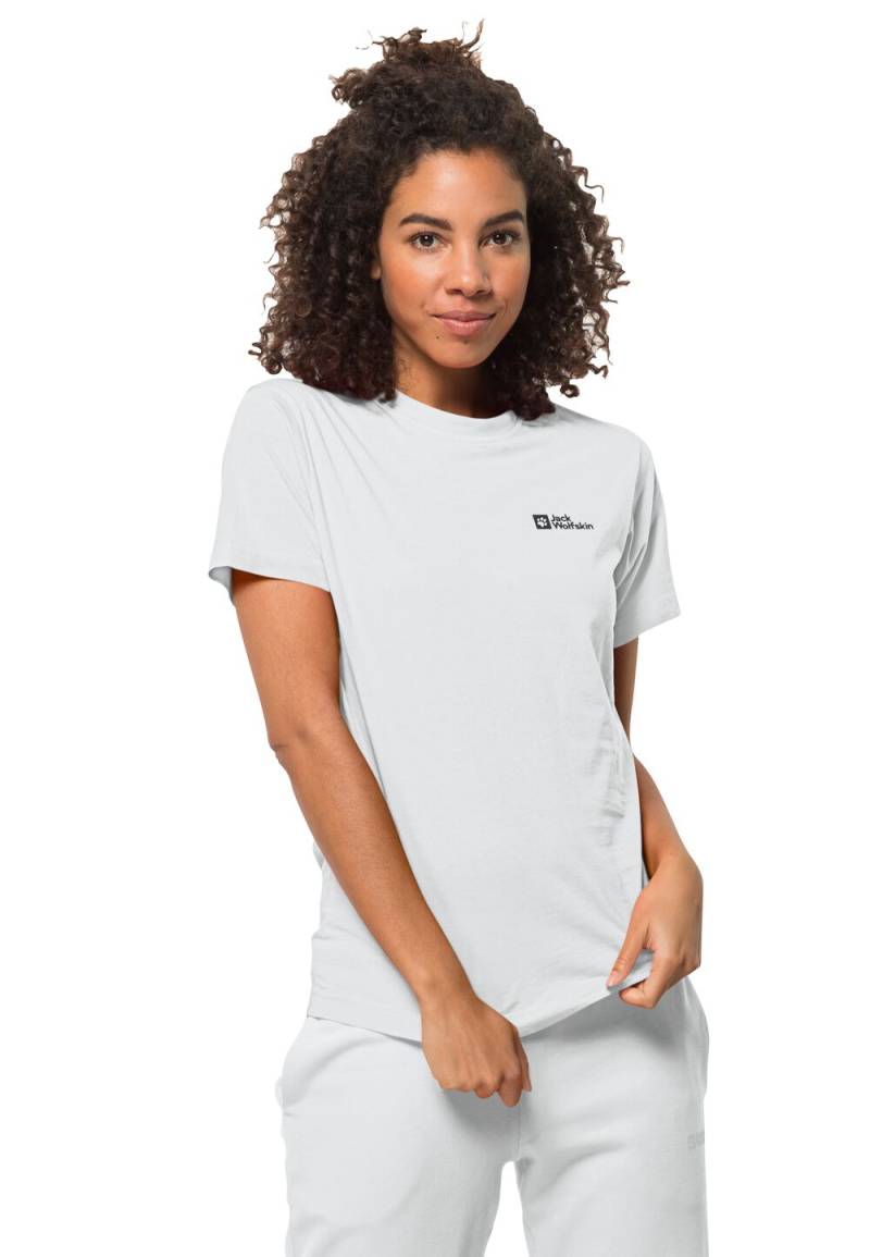 Jack Wolfskin T-Shirt aus Bio-Baumwolle Damen Essential T-Shirt Women 2XL white rush White Rush von Jack Wolfskin