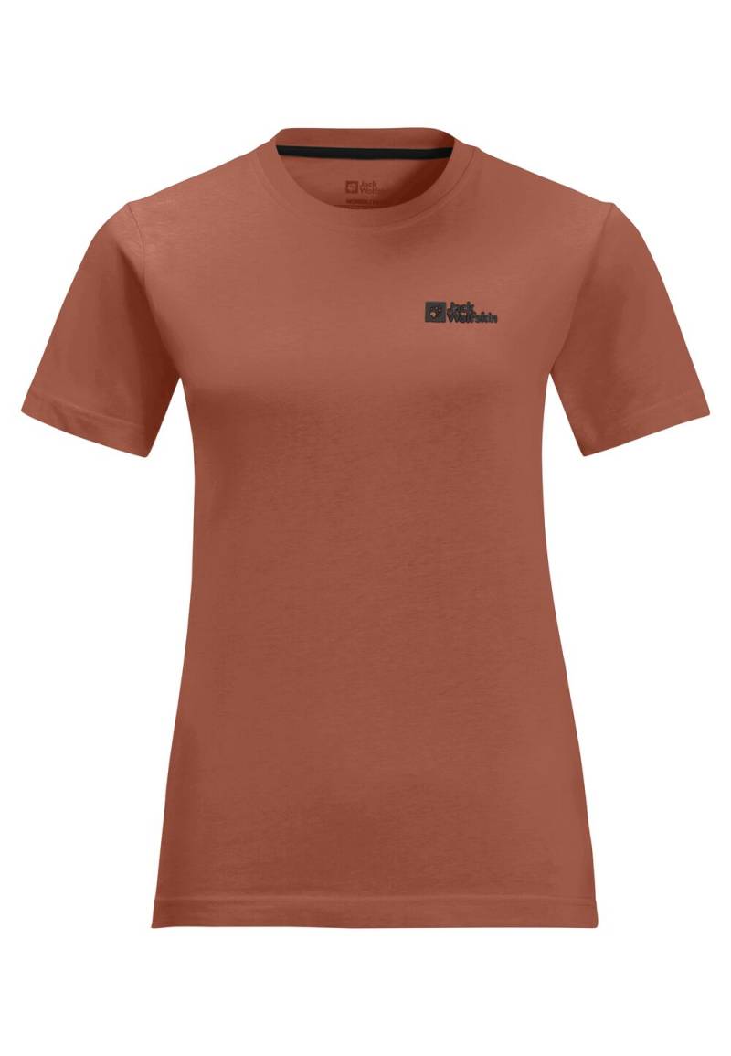 Jack Wolfskin T-Shirt aus Bio-Baumwolle Damen Essential T-Shirt Women L warm amber warm amber von Jack Wolfskin