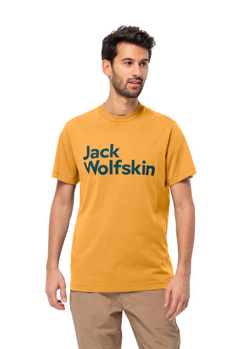 Jack Wolfskin T-Shirt aus Bio-Baumwolle Herren Brand T-Shirt Men L mustard mustard von Jack Wolfskin