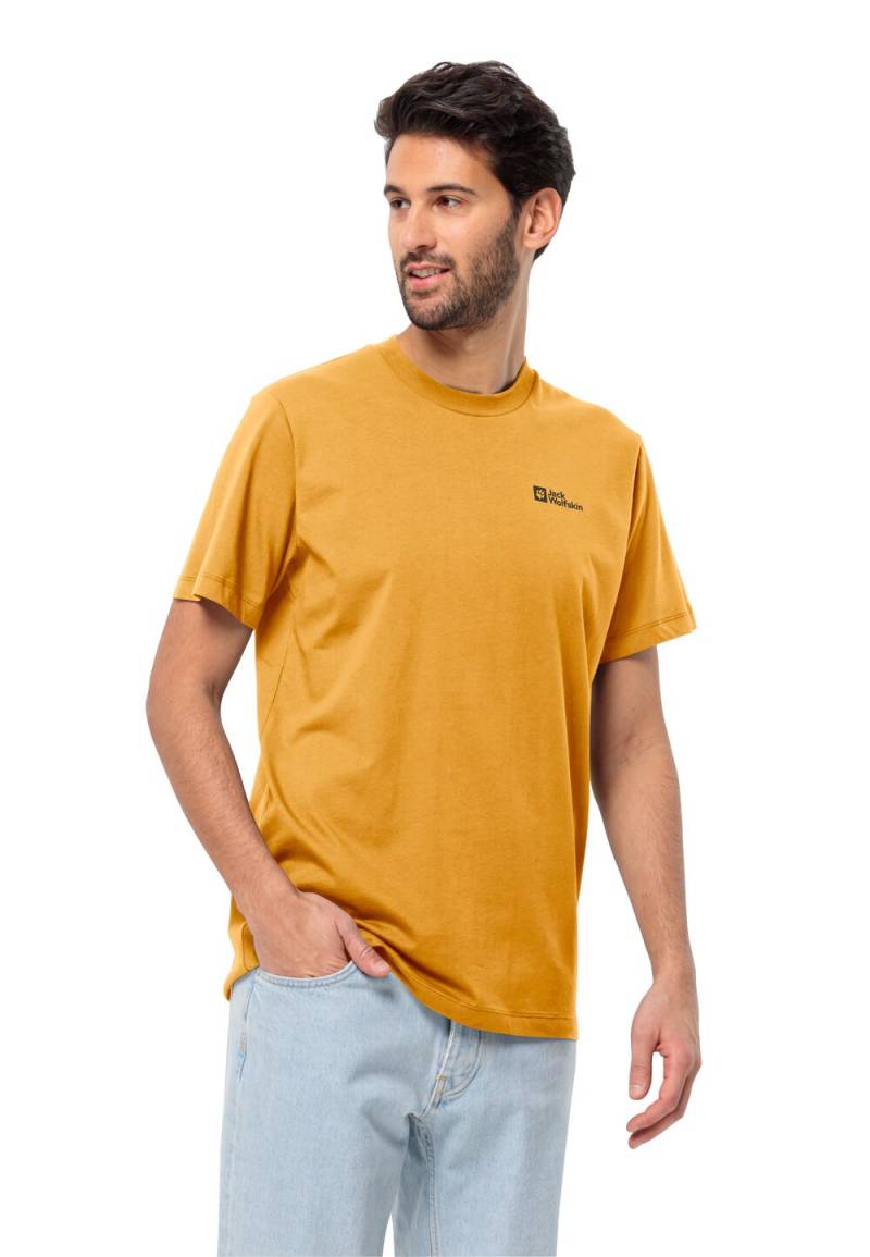 Jack Wolfskin T-Shirt aus Bio-Baumwolle Herren Essential T-Shirt Men S mustard mustard von Jack Wolfskin