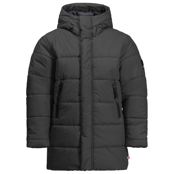 Jack Wolfskin - Teen Insulation Long Jacket - Parka Gr 128 grau/schwarz von Jack Wolfskin