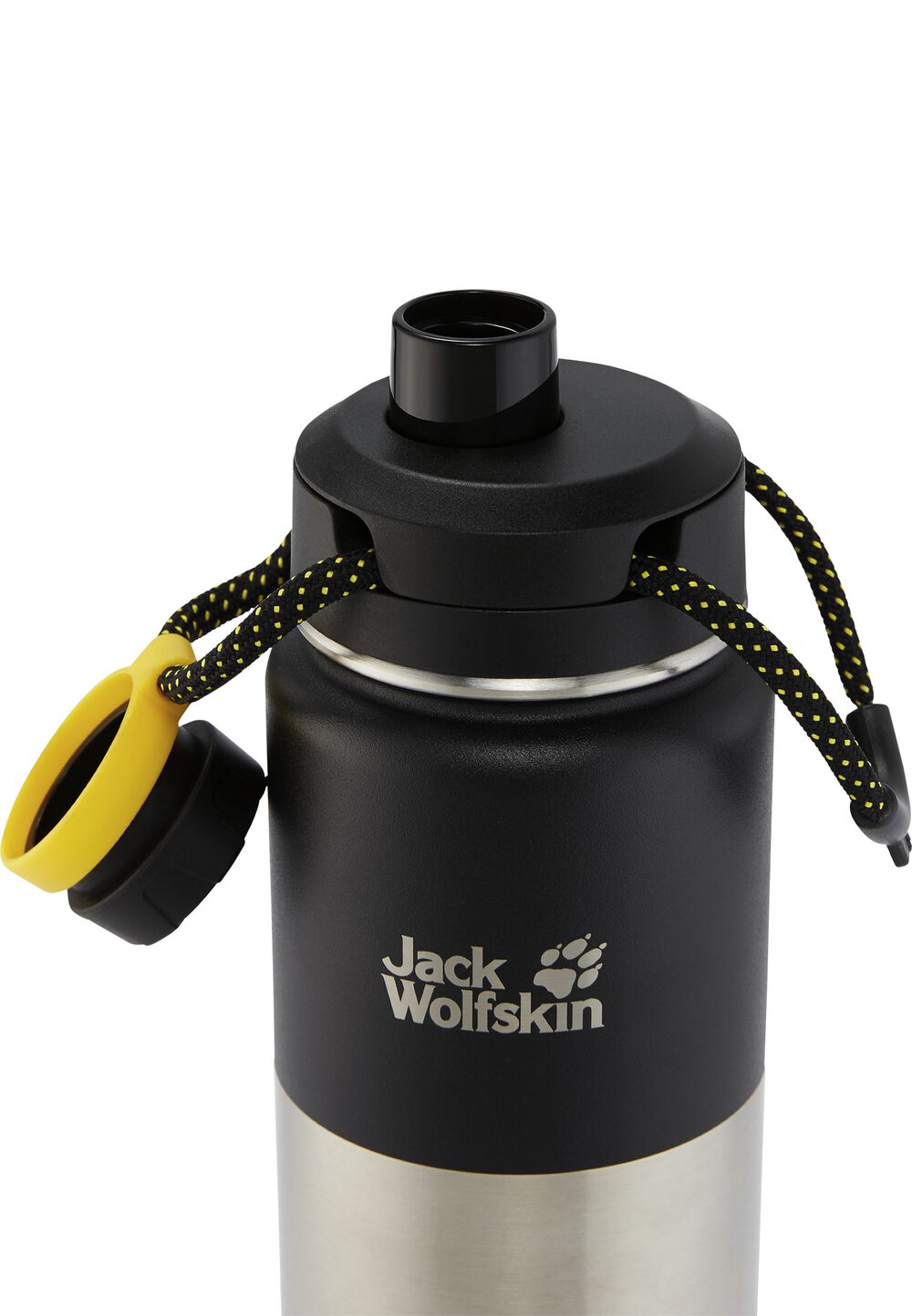 Jack Wolfskin Thermoskanne 0.75 Liter Karoo 0.75 one size schwarz black von Jack Wolfskin