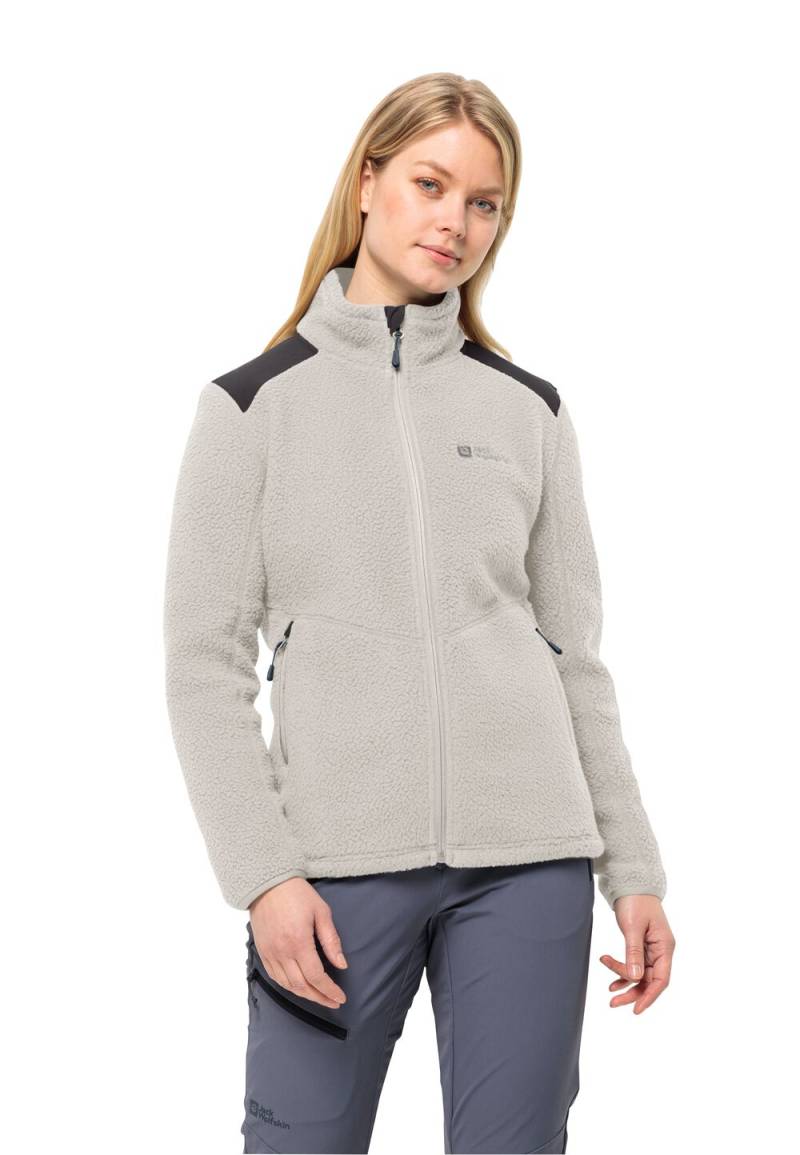 Jack Wolfskin Trekking-Fleecejacke Damen Kammweg Pile FZ Women L dove dove von Jack Wolfskin