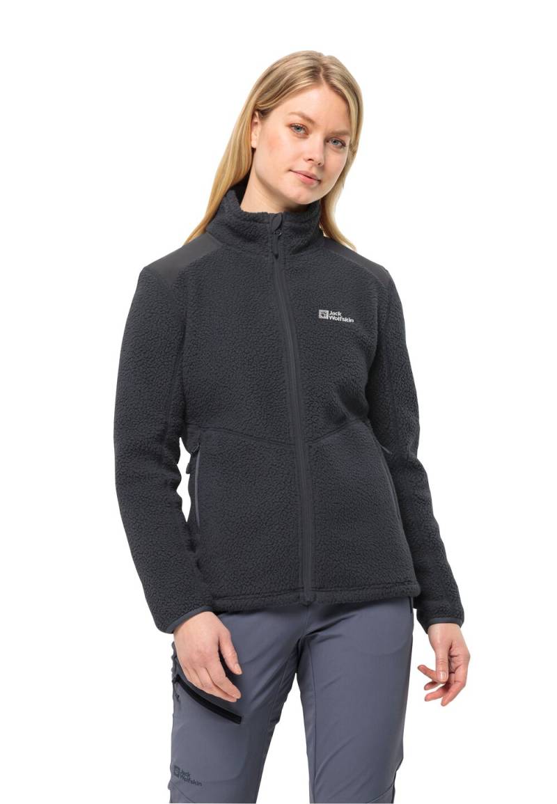 Jack Wolfskin Trekking-Fleecejacke Damen Kammweg Pile FZ Women XS phantom Phantom von Jack Wolfskin