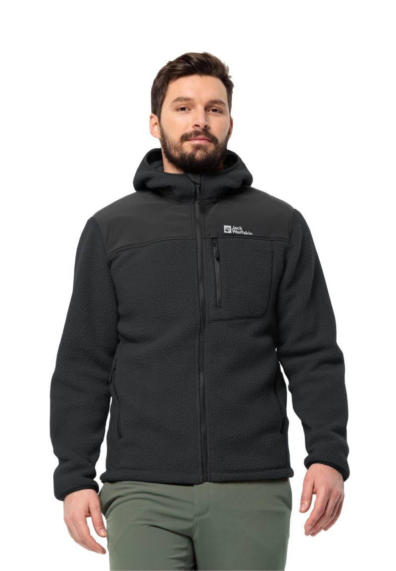 Jack Wolfskin Trekking-Fleecejacke Herren Kammweg Pile FZ Men XXXL phantom Phantom von Jack Wolfskin