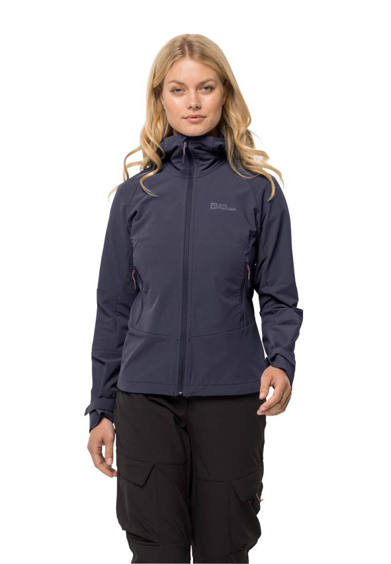 Jack Wolfskin Trekking-Softshelljacke Damen Kammweg Jacket Women M graphite graphite von Jack Wolfskin