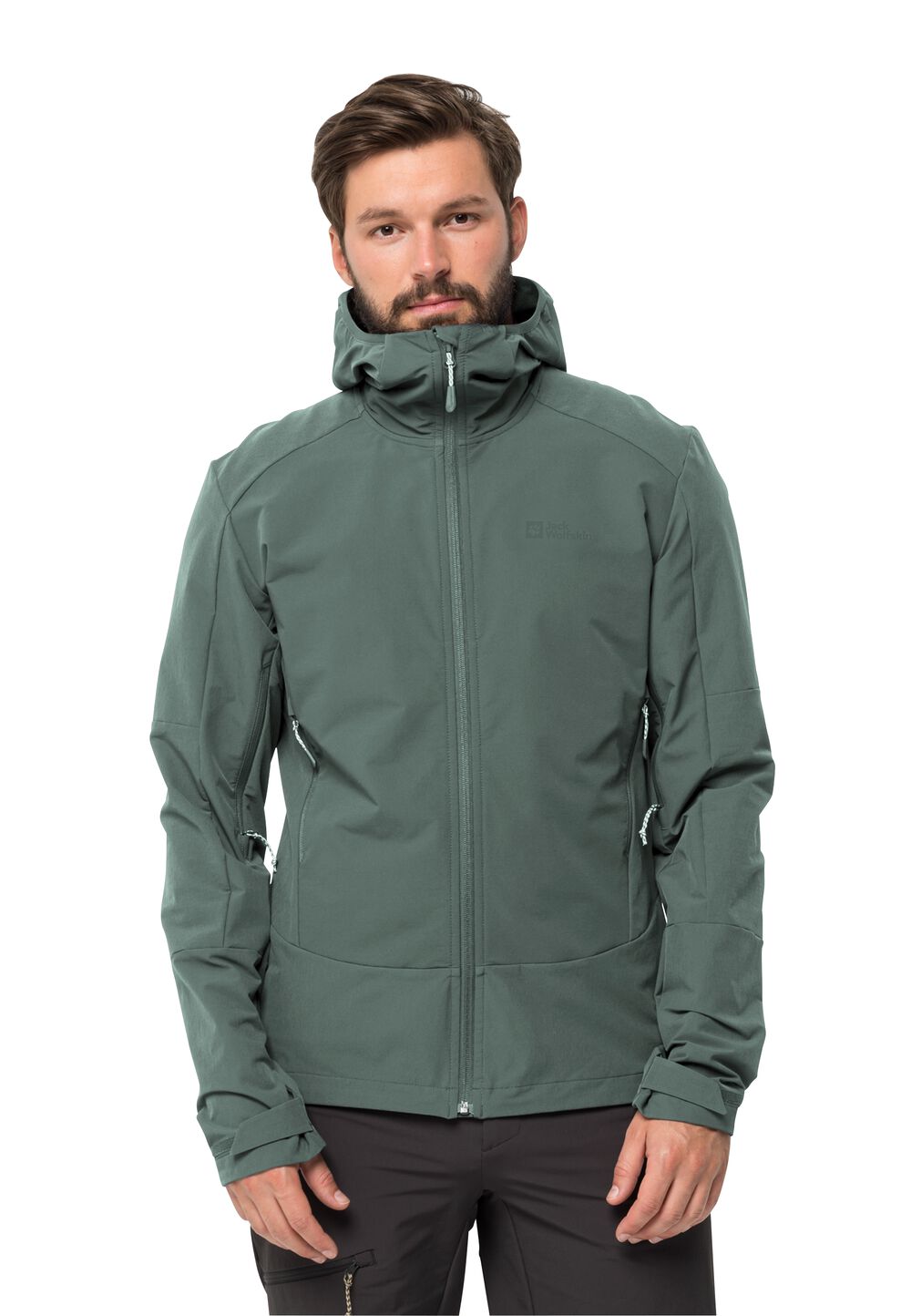 Jack Wolfskin Trekking-Softshelljacke Herren Kammweg Jacket Men 3XL hedge green hedge green von Jack Wolfskin